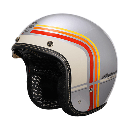 ASTONE SP3 AT36彩繪 電鍍銀/卡其｜astone helmet 半罩 安全帽 內墨片