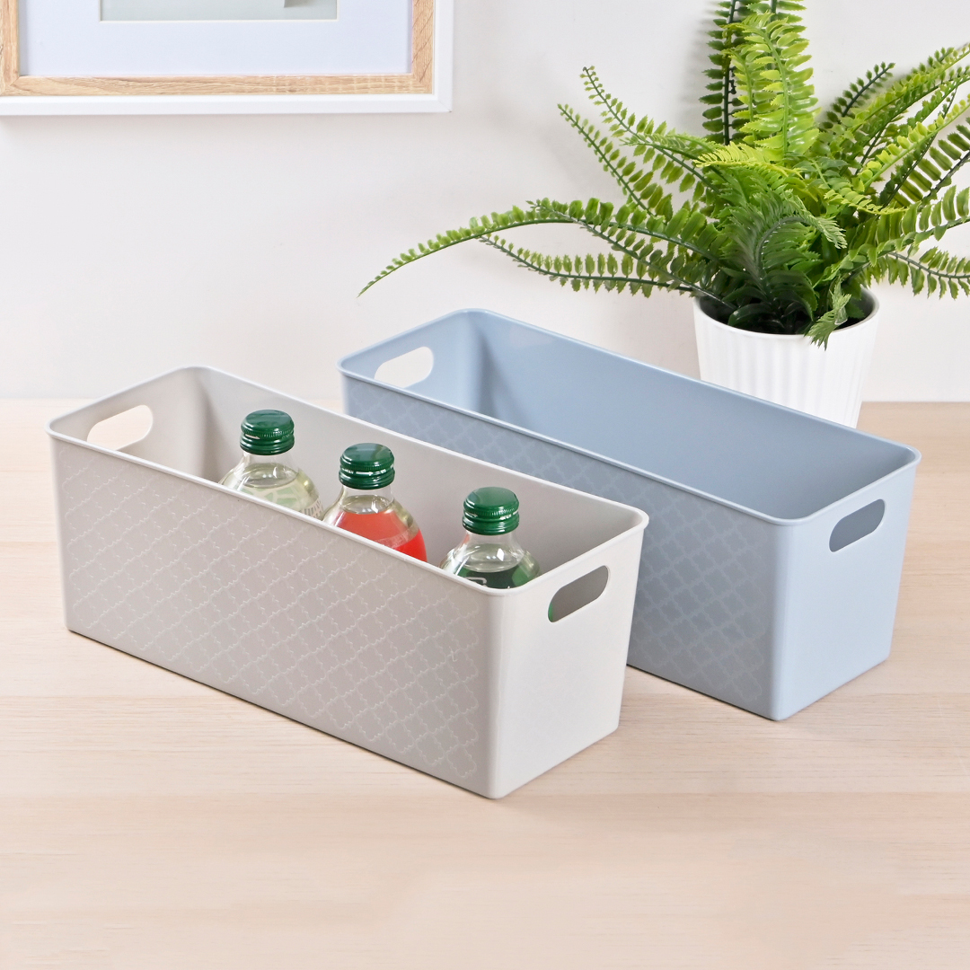 摩洛哥細長收納盒/灰 12.5x12.5x33.4cm