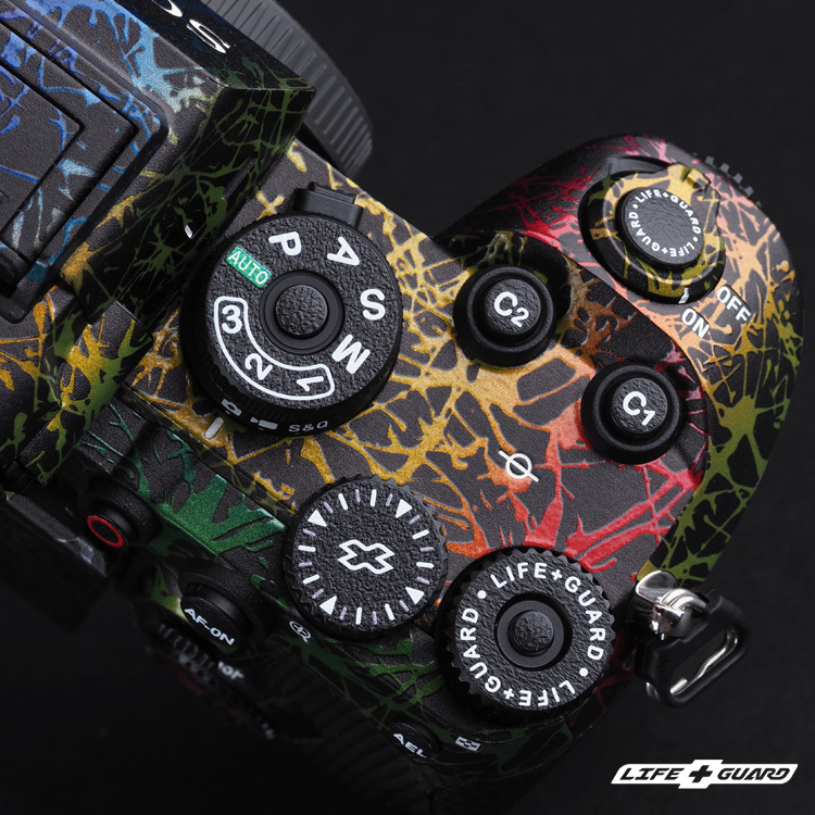 LIFE+GUARD SONY A93 A9 III 相機貼膜轉盤特寫展示圖