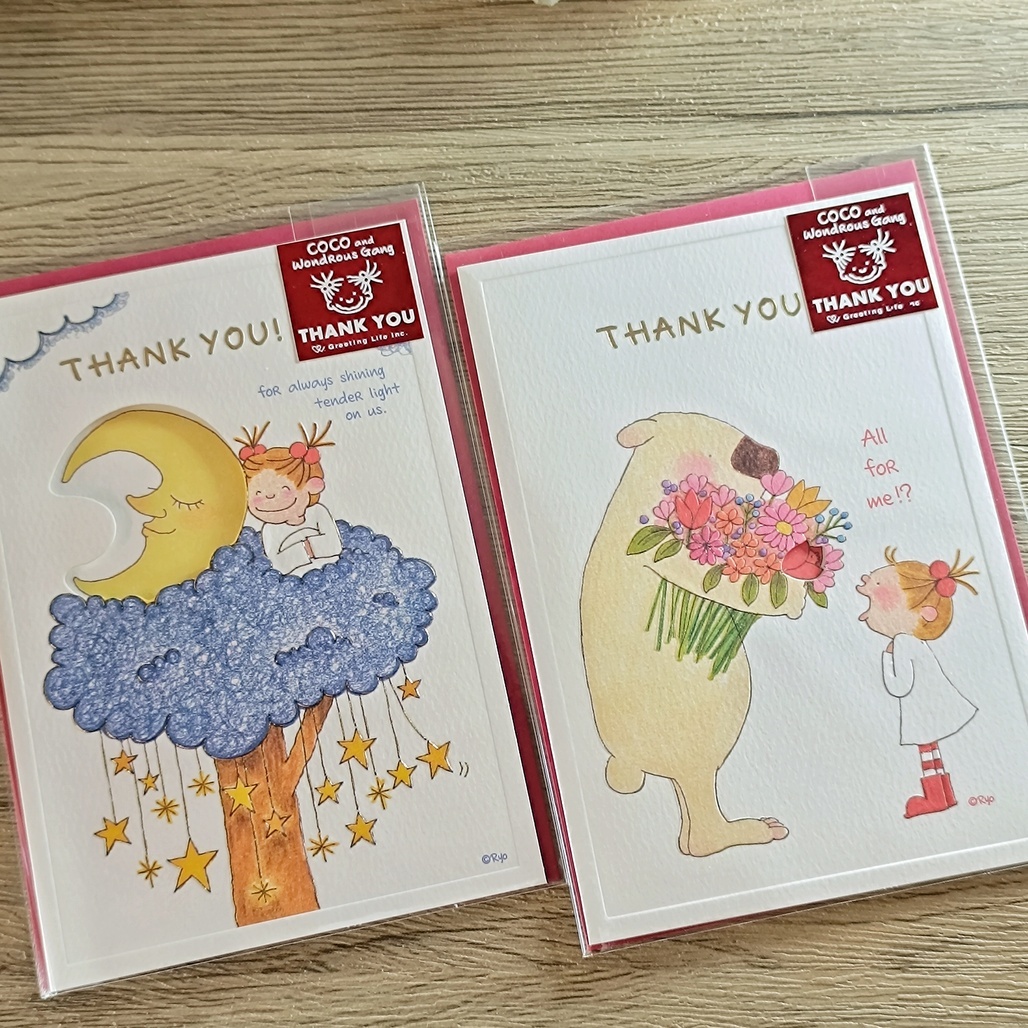 日本Greeting Life．COCO醬 感謝卡 2款