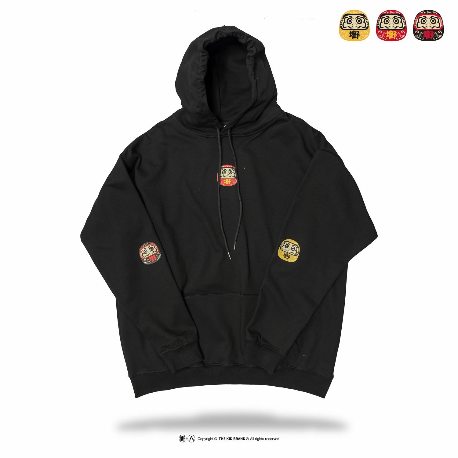 KID ® x KUNDA 野坤聯名 三丸不倒翁帽T