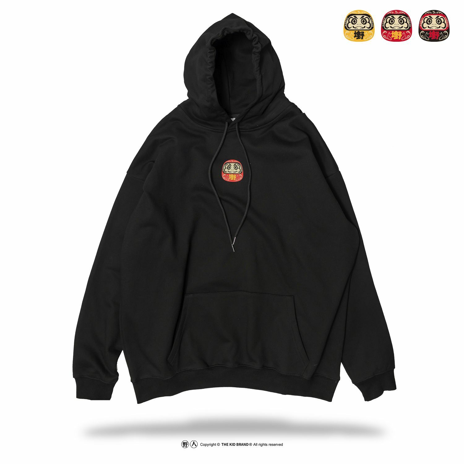 KID ® x KUNDA 野坤聯名 三丸不倒翁帽T