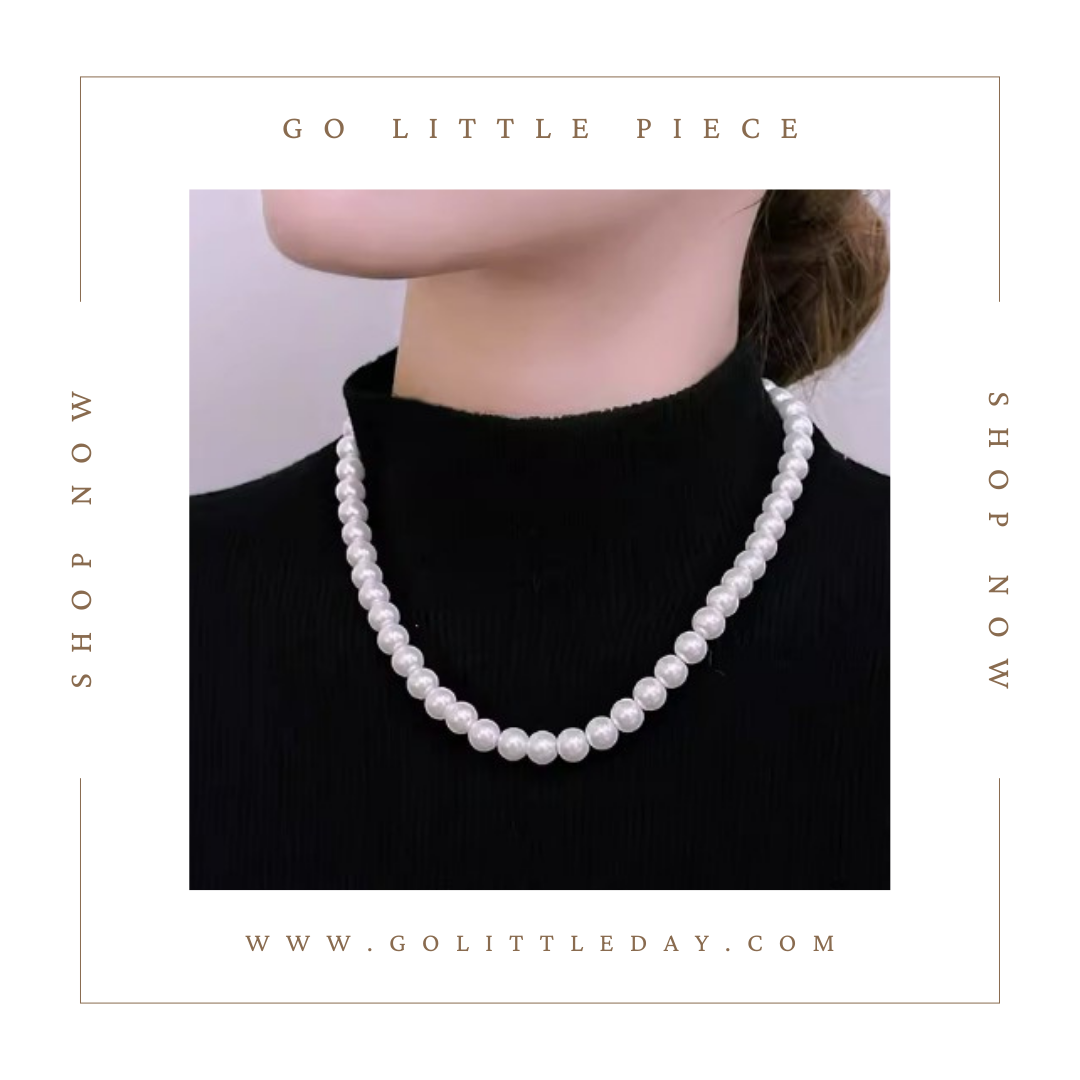 Go Little Piece 韓國 8mm 珍珠項鍊 (逢星期日截單後14-21個工作天發貨) - 119