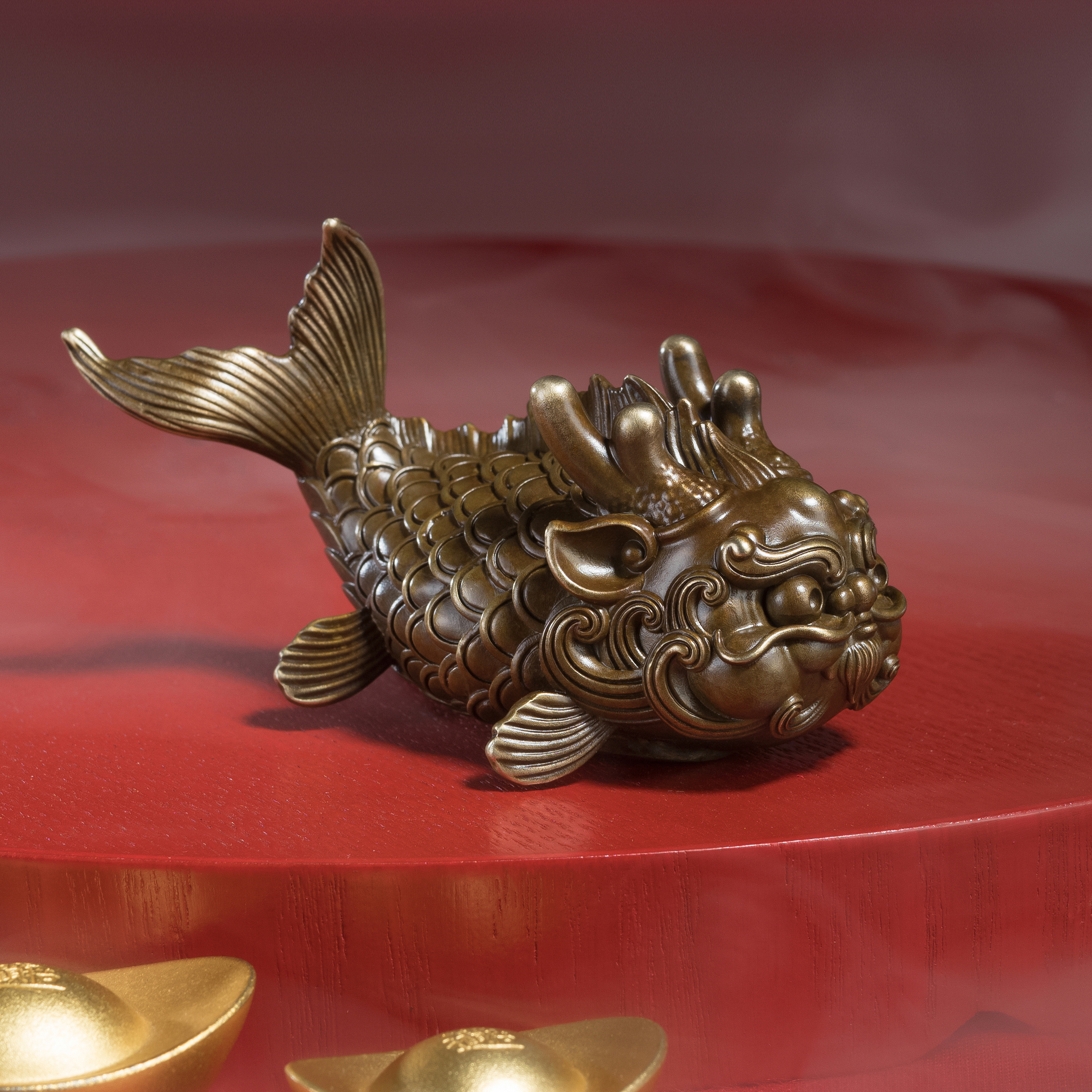 篆刻遊印「魚化龍」うおりゅうとかす。 篆刻遊印「魚化龍」うおりゅうとかす。