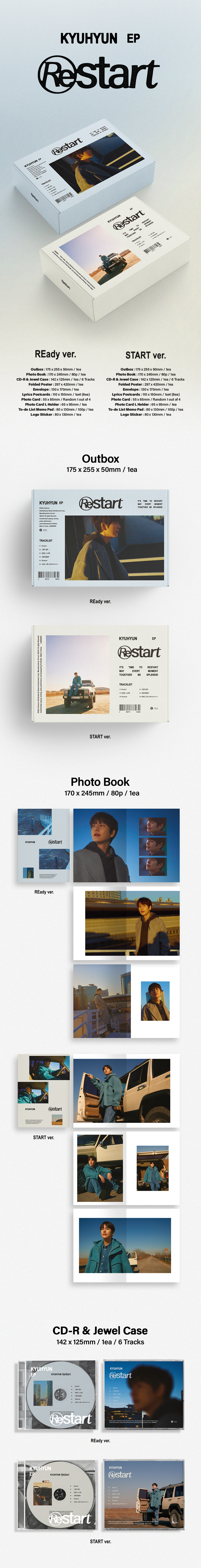 KYUHYUN - EP Album [Restart] (Random Ver.)