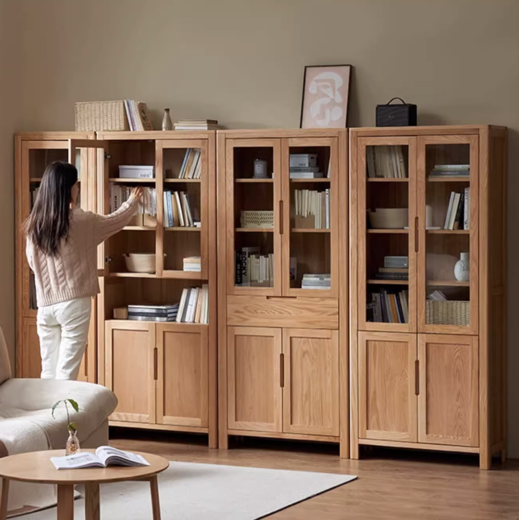 挪威實木書櫃B款NW-A4173