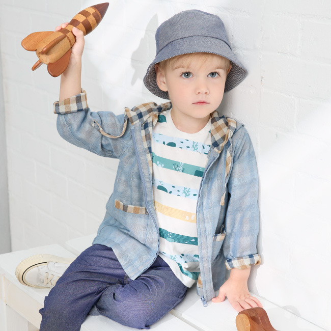 PIPPY沁涼棉質海洋世界印花上衣 綠