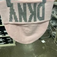 [S] DKNY CLASSIC LOGO BEANIE,PINK LAVENDER, 755404502901 [FINAL SALE](SD717)