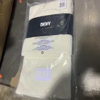 [S] DKNY D3KZ0069 HAT & SCARF,IVORY, 755404356986 (SD719)