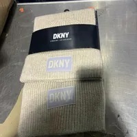 [S] DKNY D3KZ0069 HAT & SCARF,PEBBLE, 755404356948 (SD720)