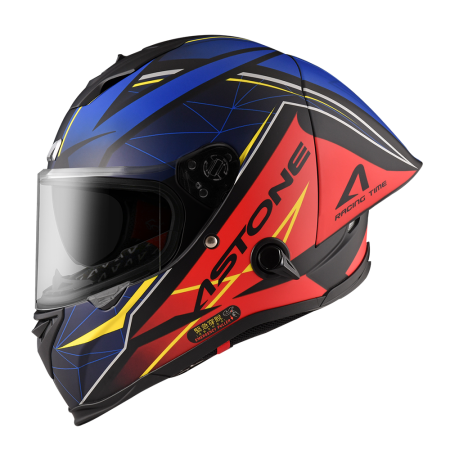 ASTONE GTB800 AO25 平黑/藍&尾翼｜astone helmet  彩繪 全罩式安全帽