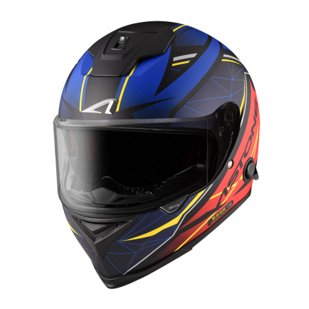 ASTONE GTB800 AO25 平黑/藍&尾翼｜astone helmet  彩繪 全罩式安全帽