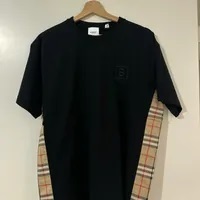 [S] BURBERRY CARRICK CHK BBOX T-SHIRT,BLACK, 8061552100 (SB99)