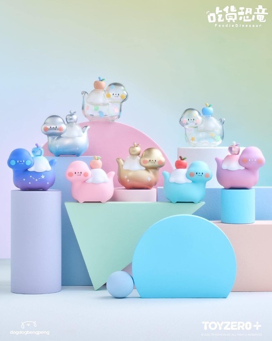 狗狗的小跳步，繪蹦砰｜盲盒｜吃貨恐龍可愛加倍