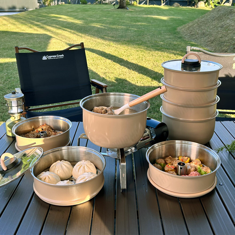 【仙德曼】可堆疊收納蒸鍋組