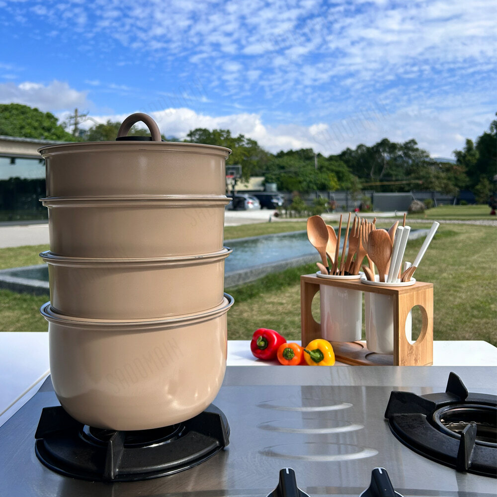 【仙德曼】可堆疊收納蒸鍋組