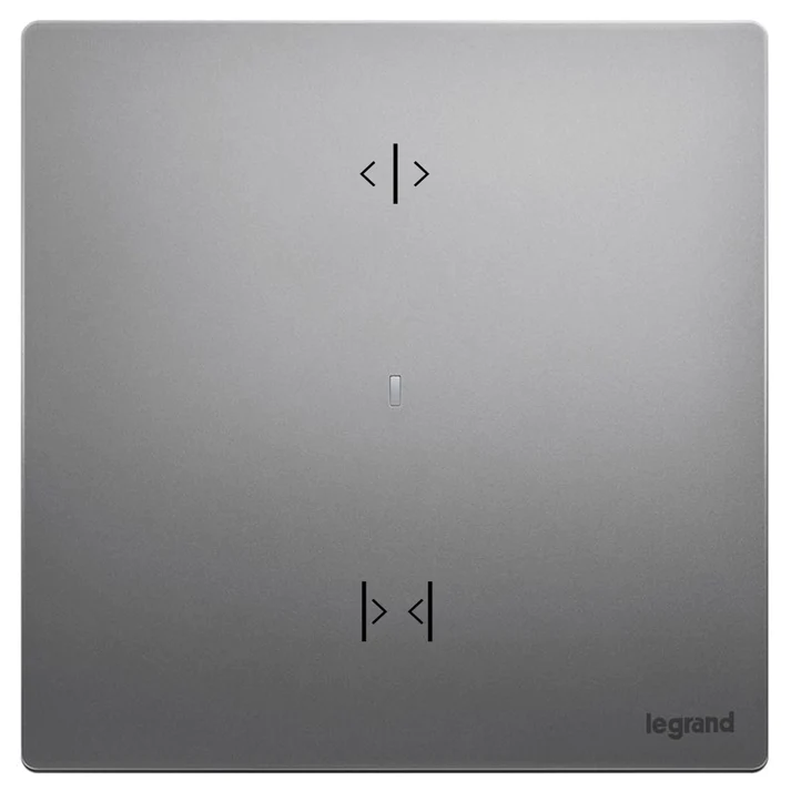 Legrand Mallia Senses with Netatmo 一位智能無線窗簾開關 (陶瓷白/深沙銀/子夜黑)