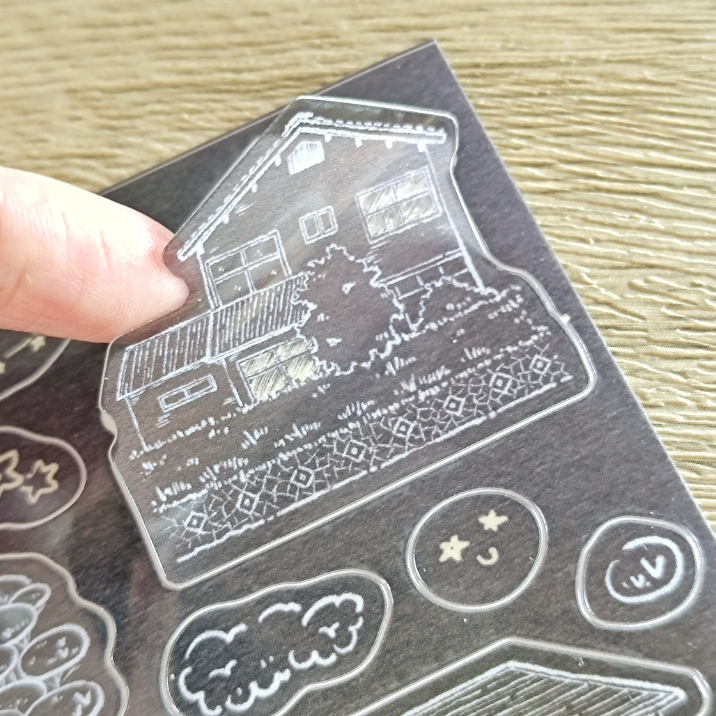 好築藝 ．月白部屋 亮面透明貼紙