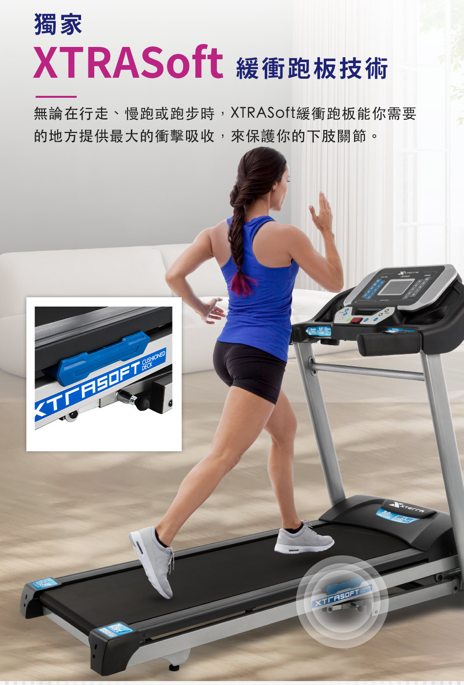 獨家XTRASoft緩衝跑板