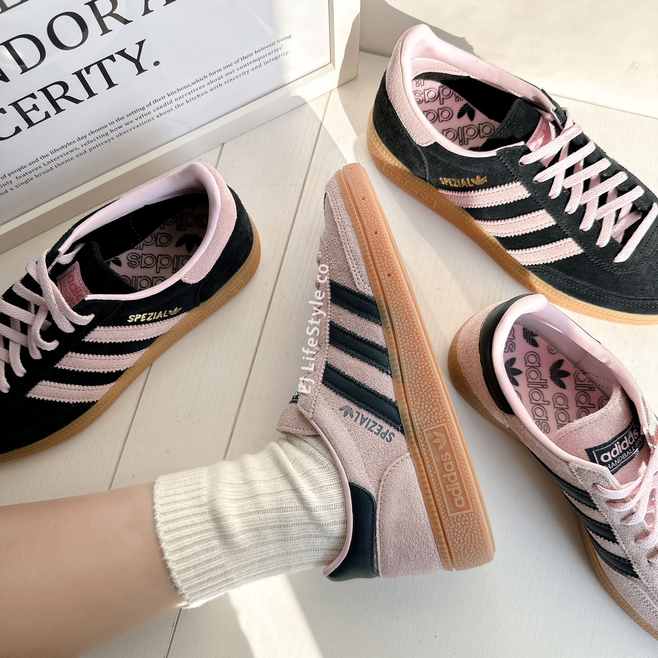 ADIDAS HANDBALL SPEZIAL W 粉色麂皮焦糖底女鞋IF6561