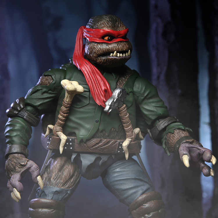 NECA 7吋 環球怪物 忍者龜 狼人拉斐爾 可動公仔