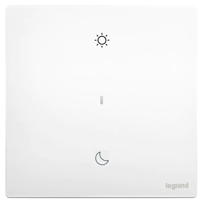 Legrand Mallia Senses with Netatmo 一位智能無線睡覺/起床場景開關 (陶瓷白/深沙銀/子夜黑)