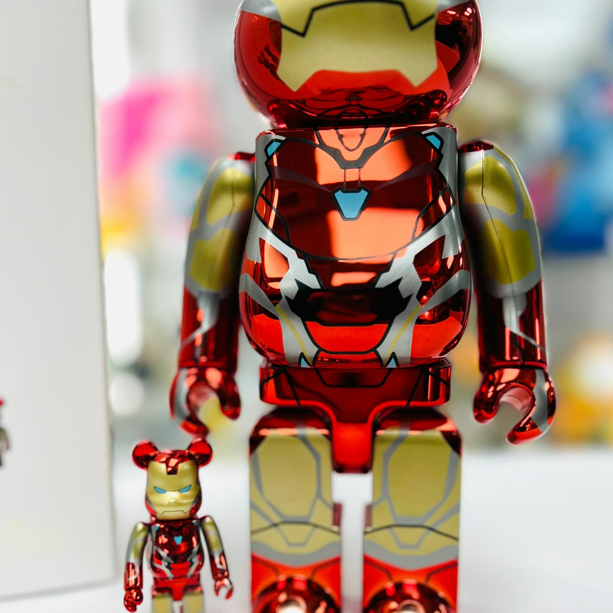 100%+400% Be@rbrick IRON MAN MARK85 CHROME Ver.