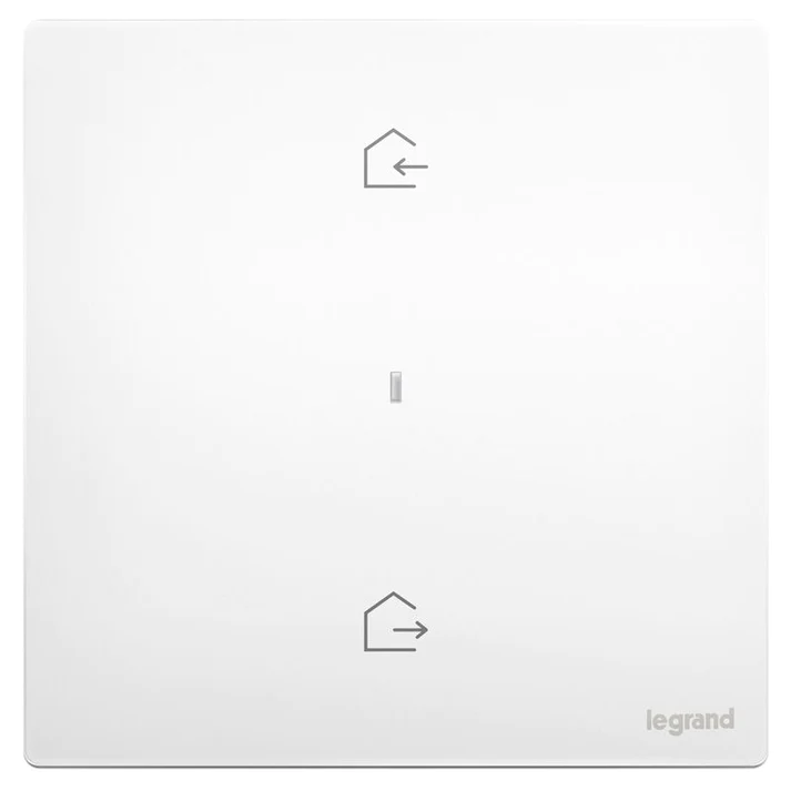 Legrand Mallia Senses with Netatmo 一位智能無線回家/離家總開關 (陶瓷白/深沙銀/子夜黑)