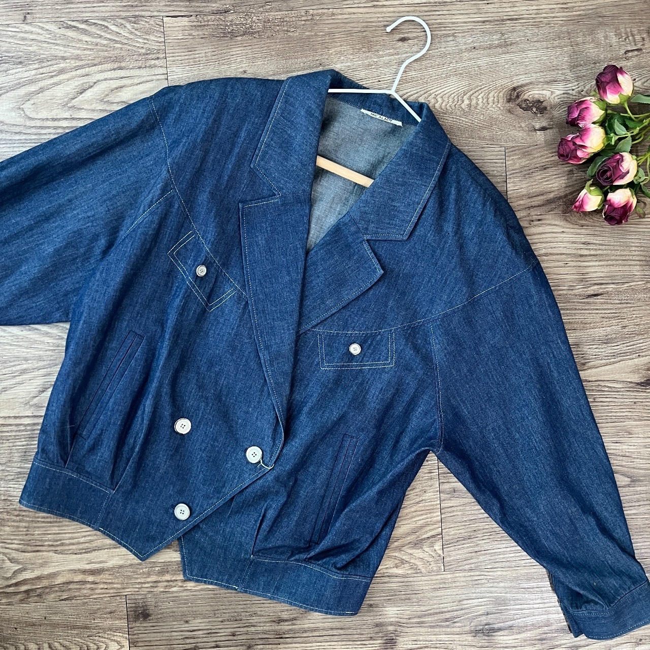 MICALADY薄身孖襟牛仔外套