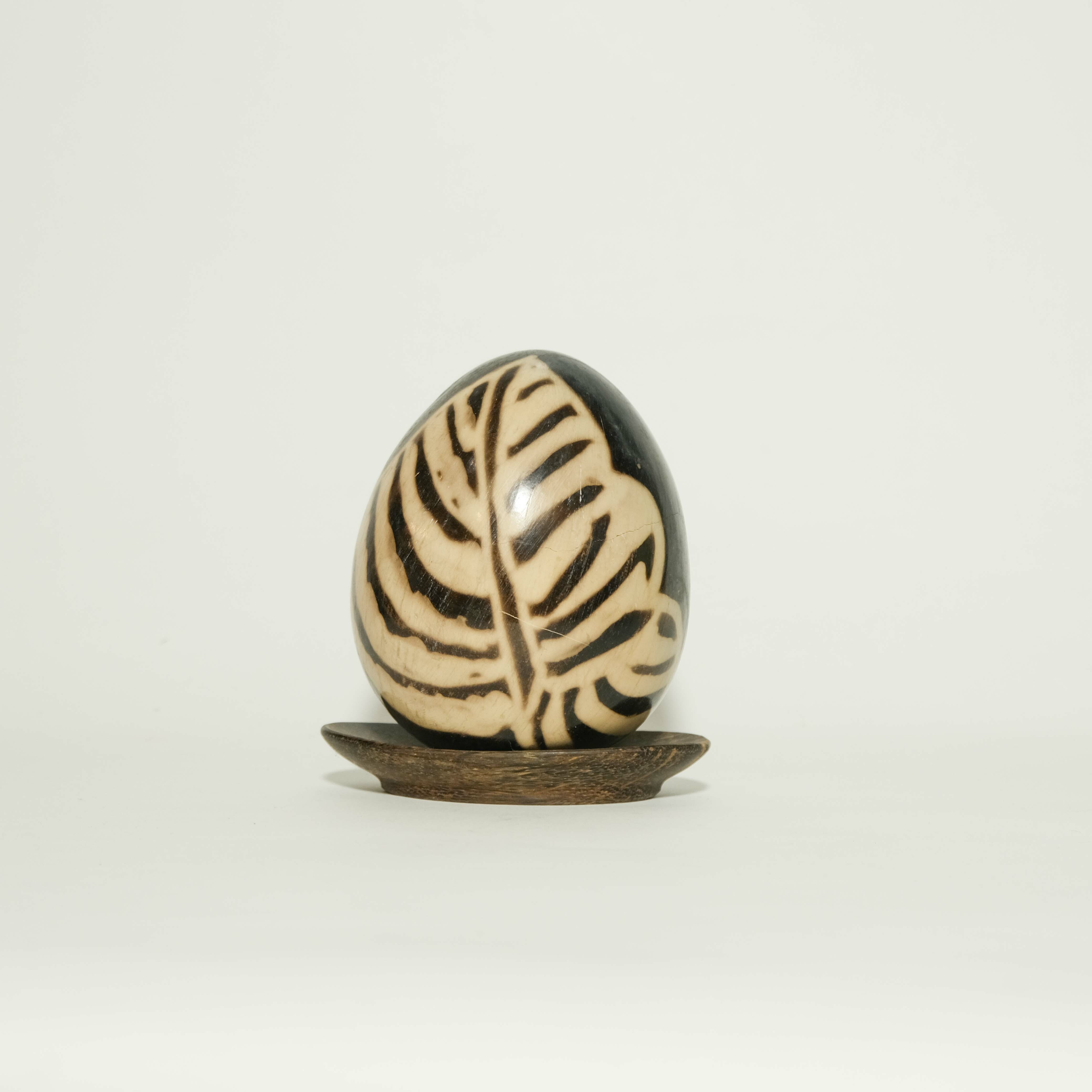 陶器｜蛋型擺飾 ╴龜背芋｜宏都拉斯