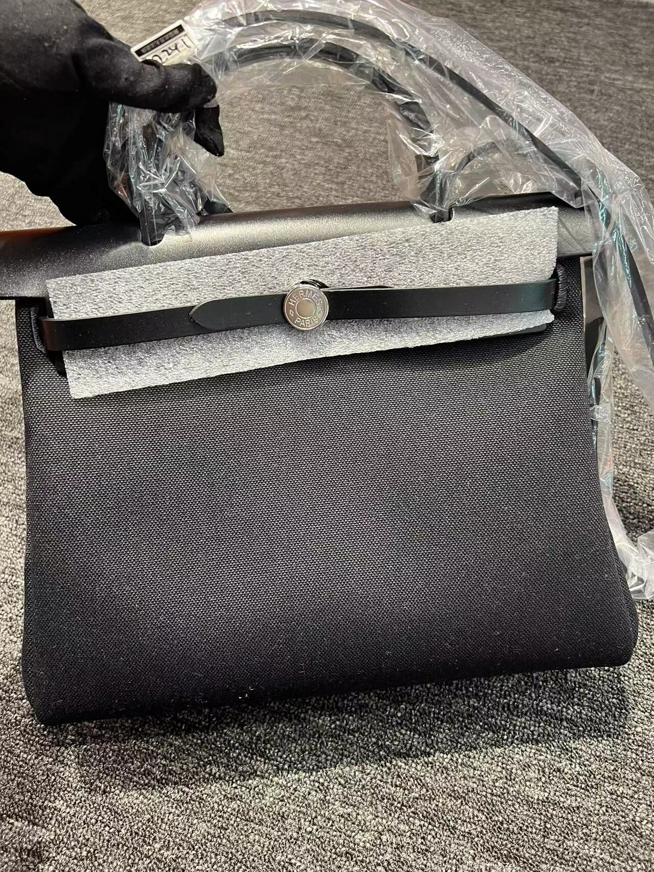 Hermes her bag 黑銀扣 -M