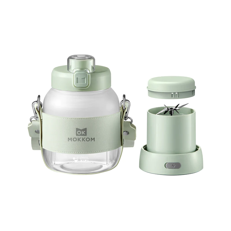 【MOKKOM 無線便攜式多用途電動健康榨汁杯】MOKKOM【正品】行業首創10葉刀搭配4擾流筋+4上切下割筋，無死角打出超級細膩口感果汁【原裝行貨1年原廠保養】