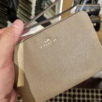 [S] COACH 58032 CSRN LEATHER CRN ZIP ,IM/TAUPE, 193971669083 (SCO616)