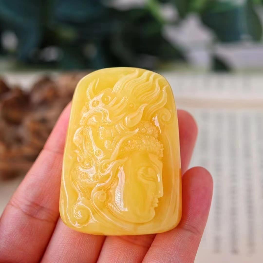 (已結緣)收藏款天然波羅的海飄波羅的海飄花蜜蠟一念之間掛牌