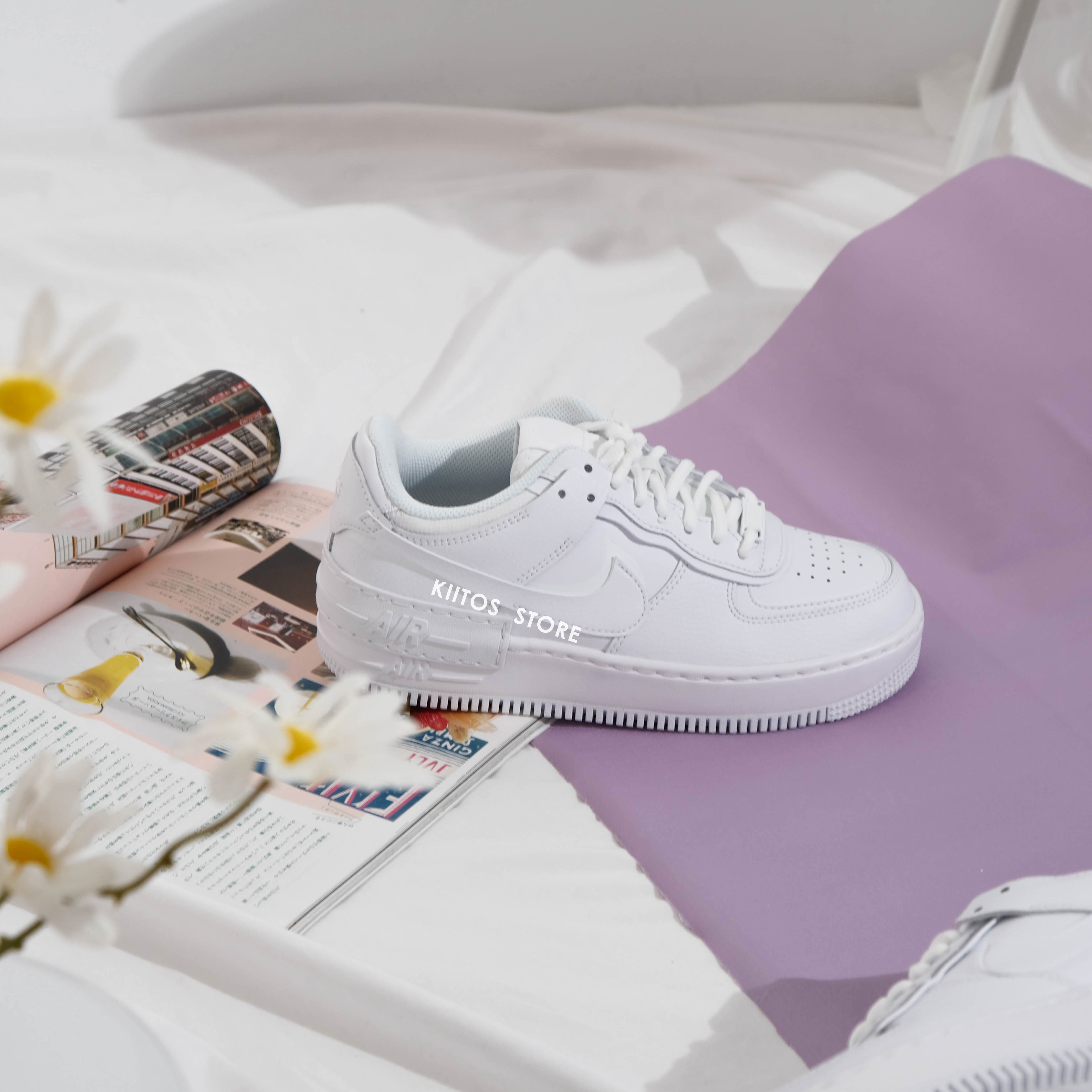 Nike Air Force 1 Shadow 解構 純白牛奶 CI0919-100