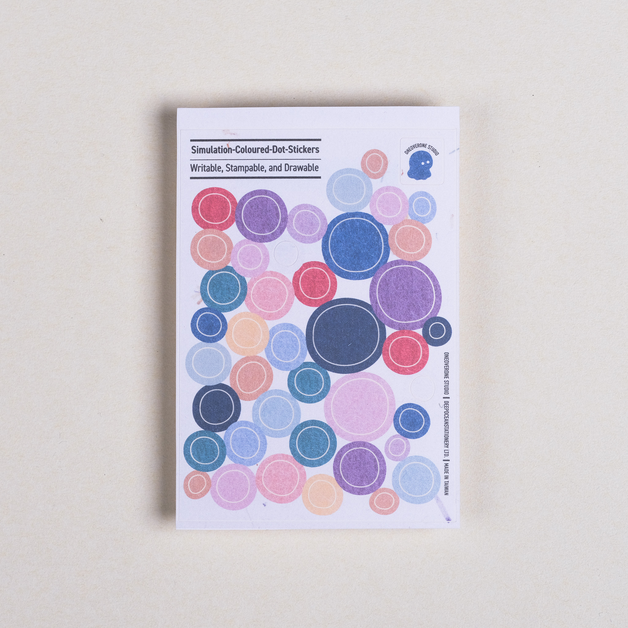 SIMULATION COLOURED DOT STICKERS irregular ver. /oneoverone studio/TAIWAN