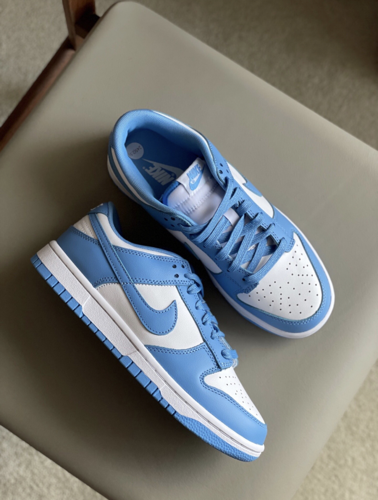 NIKE Dunk Low 北卡藍 大學藍 藍白 藍 大童款 CW1590-103/預購