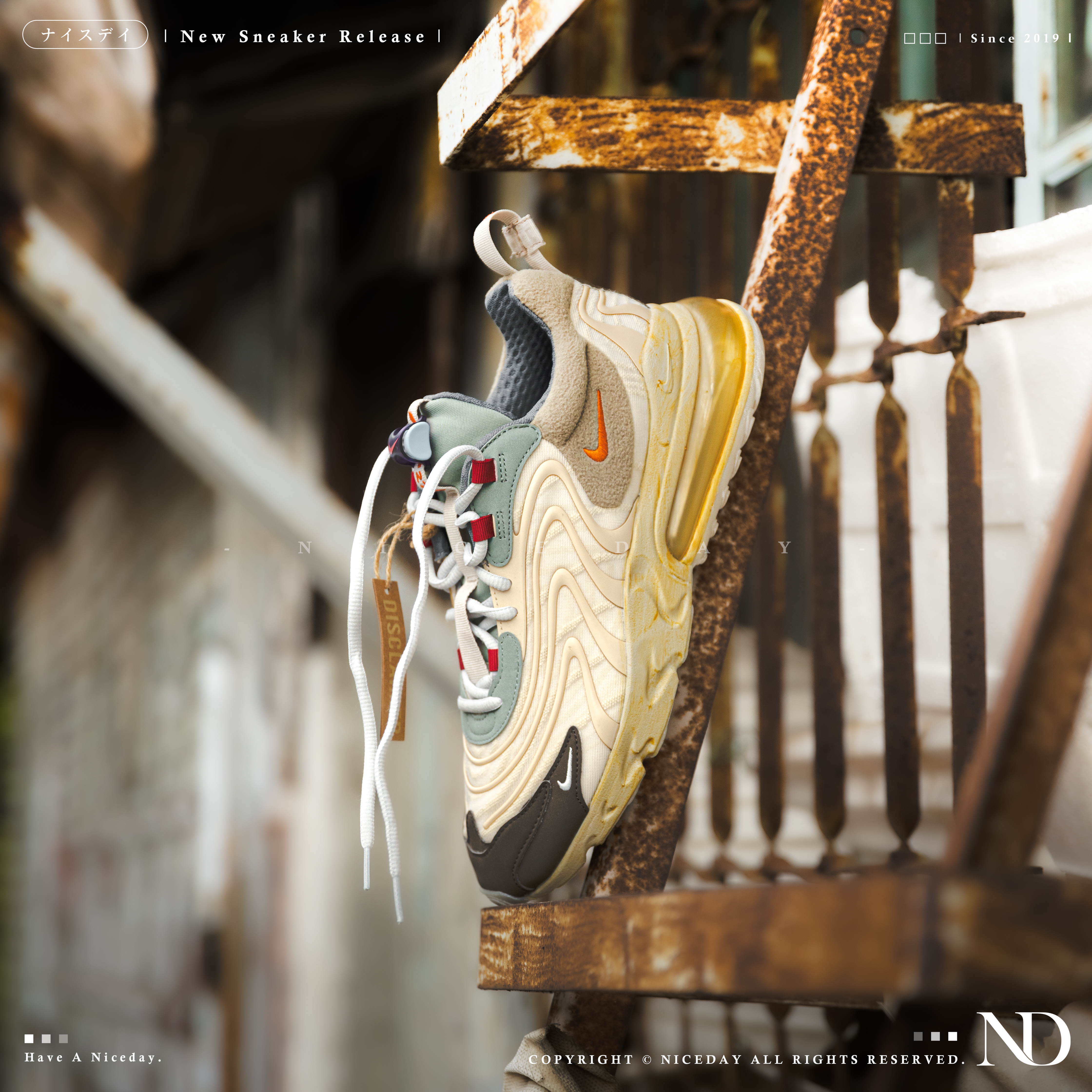 NICEDAY 代購 Travis Scott x Air Max 270 React 仙人掌 沙漠土黃 CT2864-200