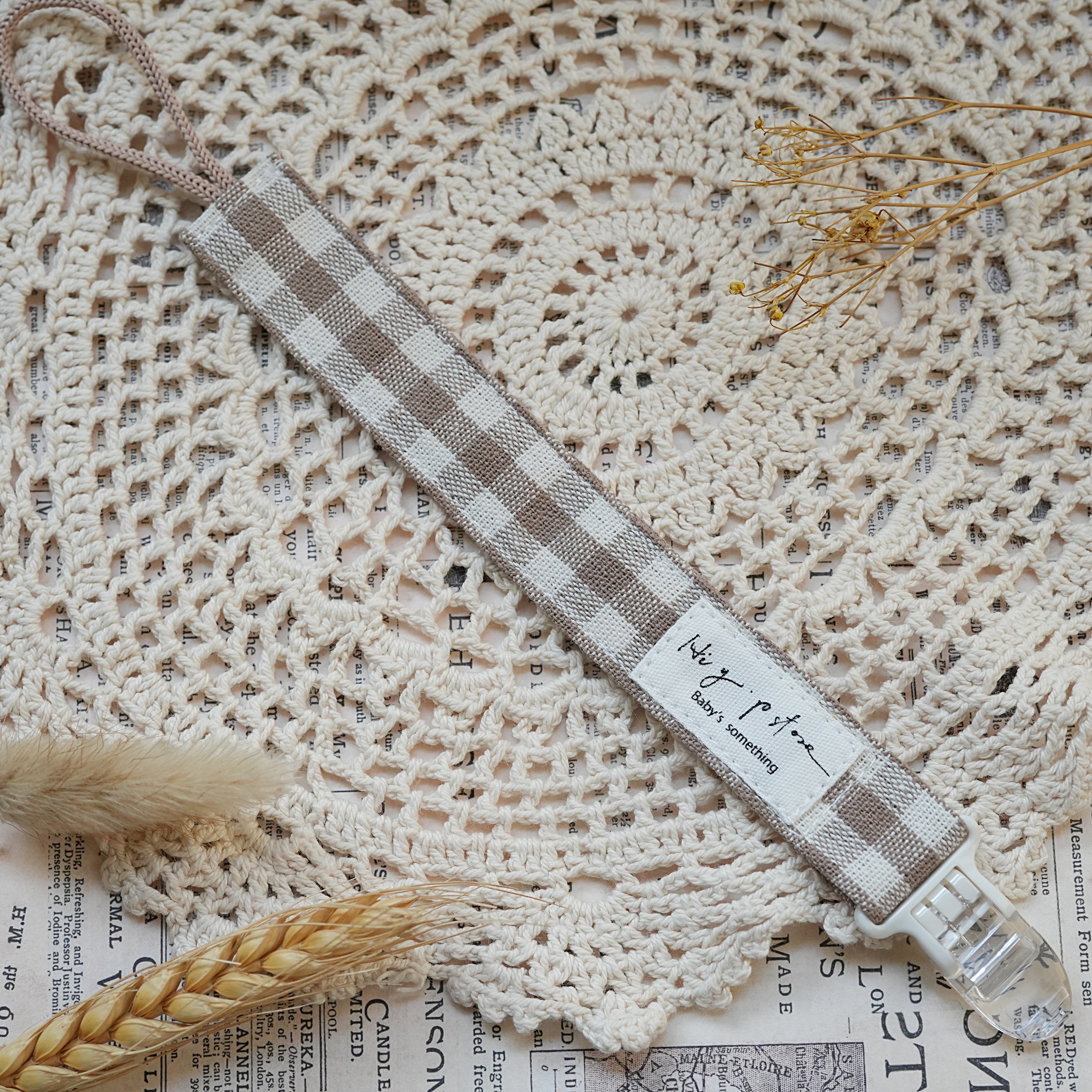 Hi Y.P store-鱷魚夾-復古格紋