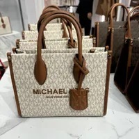 [S] MICHAEL KORS 35F2G7ZC5B MIRELLA SM SHOPPER TZ XBODY,VANILLA, 196163437606 (SMK670)