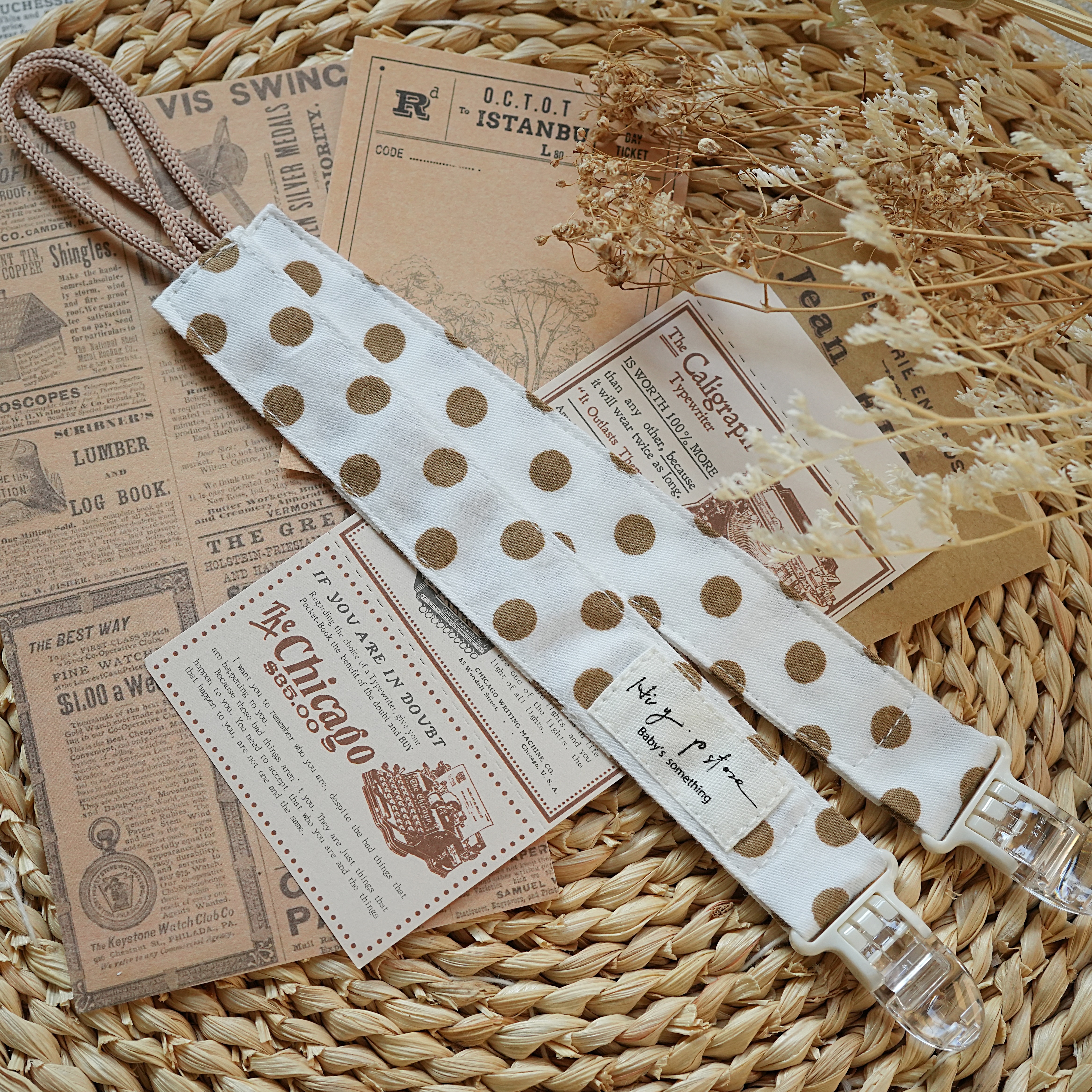 Hi Y.P store-鱷魚夾-咖啡波點