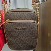 [S] MICHAEL KORS MD NS CHAIN XBODY (BROWN), 194900655801 (SMK35)