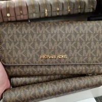 [S] MICHAEL KORS 35F8GTVF3B JET SET TRAVEL LG TRIFOLD,BROWN, 192877938545 (SMK672)