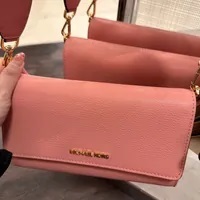 [S] MICHAEL KORS 35F2GTTC8L JET SET ITEM LARGE ZA WALLET CROSSBODY,PRIMROSE, 196237267580 (SMK676)