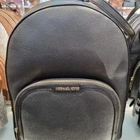 [S] MICHAEL KORS 35S2G8TB7L JAYCEE LG ZIP PKT BACKPACK LEATHER,BLACK, 196163096568 (SMK687)