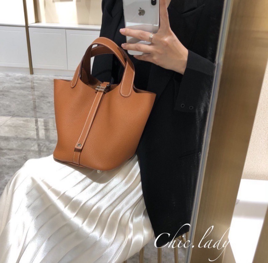 Bag | 韓國連線真皮雙耳鎖頭包