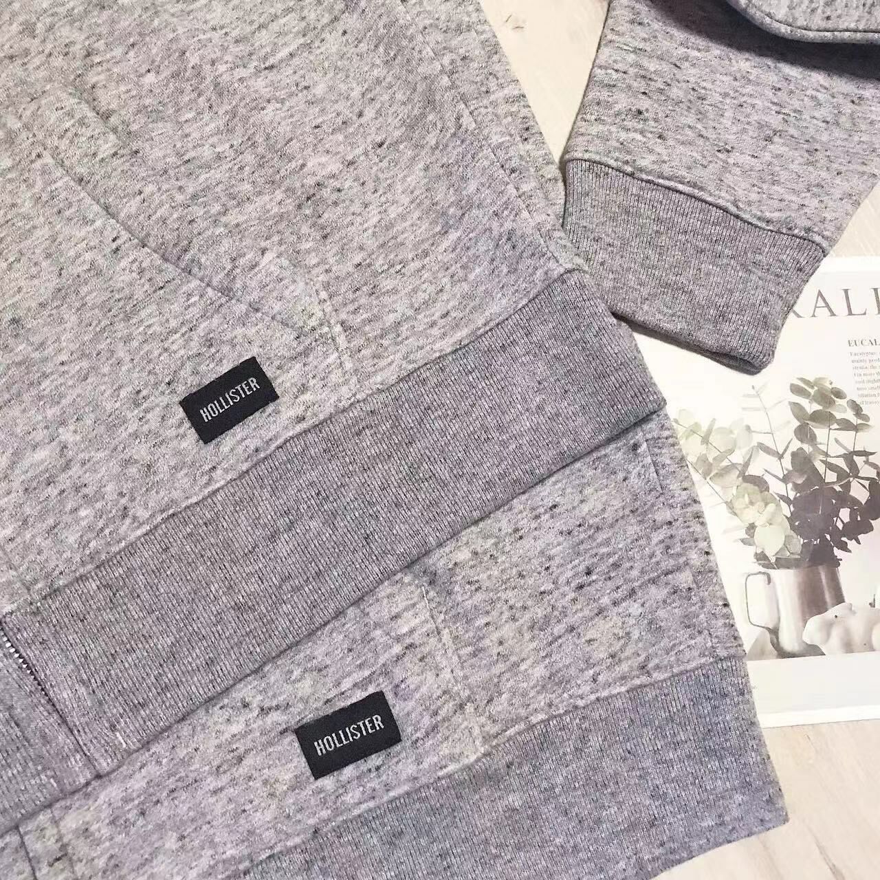 HOLLISTER SMALL LOGO ZIPUP