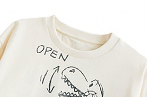 白底小恐龍卡哇伊長袖