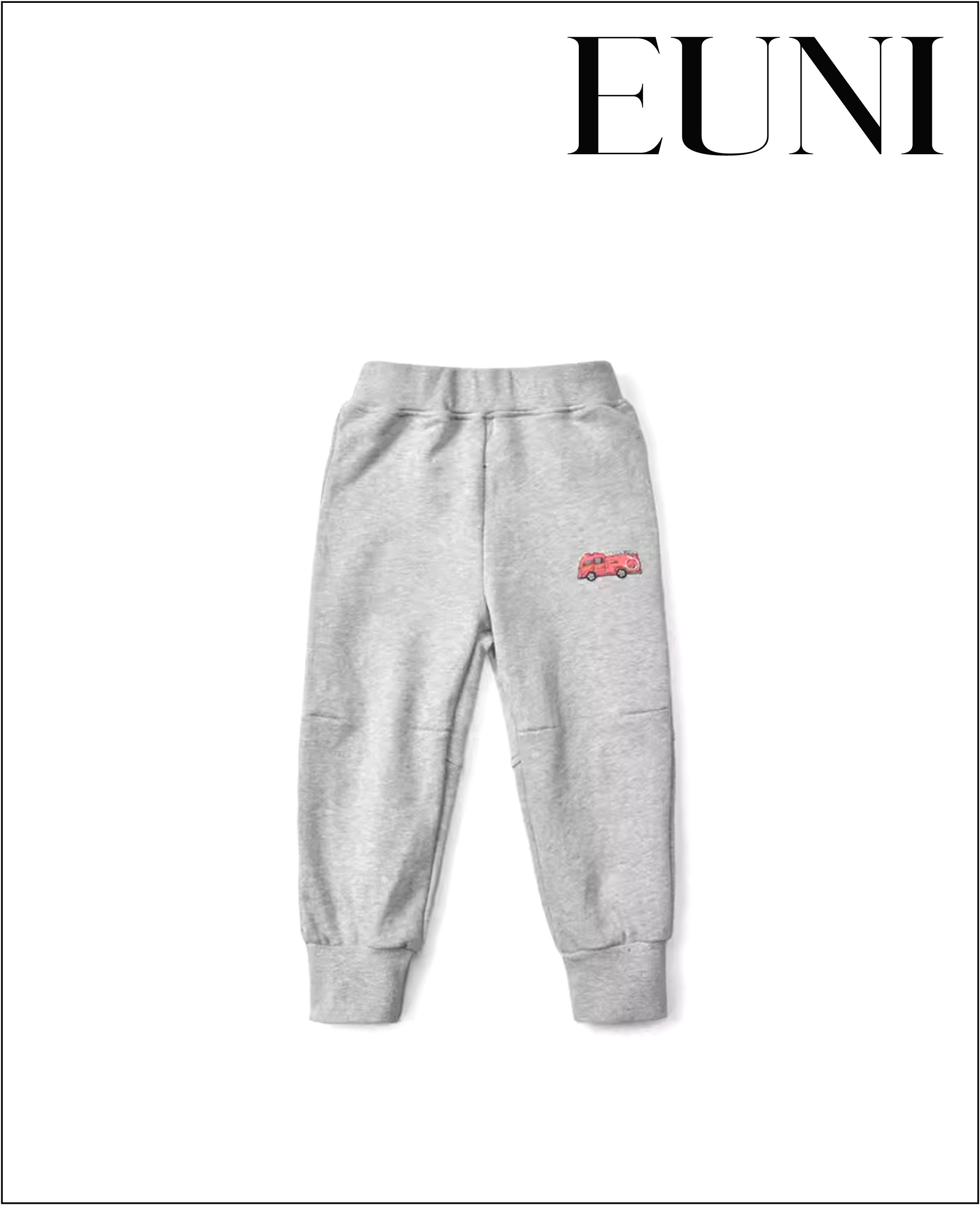 可愛工程車休閒褲