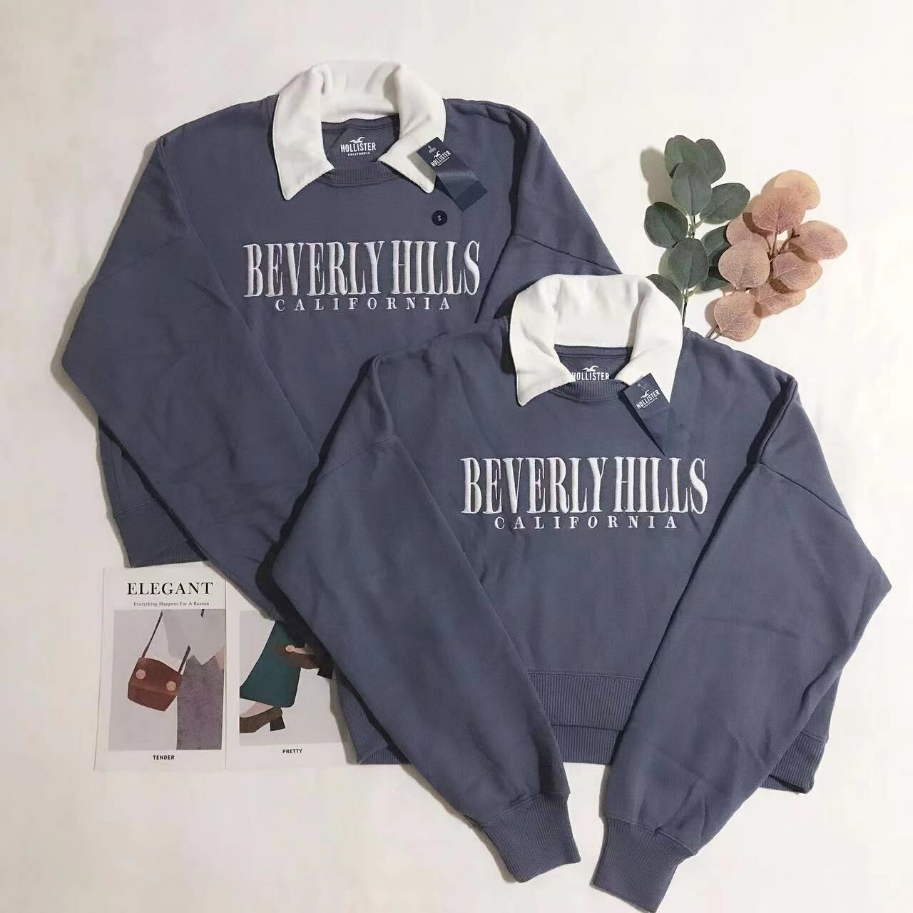 HOLLISTER COLLAR SWEATSHIRT